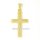 Anhänger Kreuz echt Gold 333 matt/Glanz 28x14mm