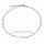 Fußkette 3mm echt Silber 925 diamantiert 25+3cm