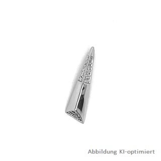 Gleiter Anhänger mit Zirkonia echt Silber 925 Glanz 25x7mm