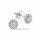 Kleine Ohrstecker rund mit Zirkonia echt Silber 925 Glanz 5,5mm