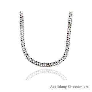 Halskette Fantasie Edelstahl Antiksilber 8mm Länge 55cm