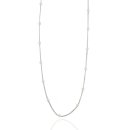 Collier Halskette mit kleinen Perlen 3mm echt Silber 925...