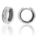 Creolen Klappcreolen diamantiert echt Silber 925 Glanz...