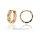 Creolen Klappcreolen Kettenmuster echt Silber 925 Glanz 13x3mm