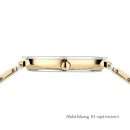 Bering Damenuhr Keramik weiß+ IP-vergoldet Edelstahl Saphirglas Gliederarmband 11435-758