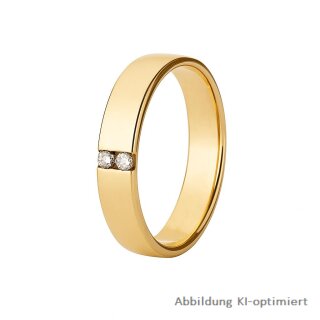 💍 Damenring aus 333er Gold mit citrinfarbenen Zirkonia | Ringgröße 58