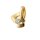 Kleiner Gleiter Anhänger echt Gold 333 matt/Glanz mit Zirkonia 14x10mm