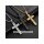 Edelstahl-Kreuz-Anhänger „Celtic Gothic“ (55 × 27 mm) mit 60 cm Himbeerkette