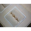 Brillantohrstecker Ohrstecker Diamant 585 Gelbgold 2x Brill. zus. 0,15ct w/si