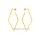 Geometrische Raute-Ohrstecker „Golden Rhombus“ – Edelstahl vergoldet, 63×36 mm (1 Paar)