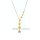 Y-Collier „Shooting Star“ – Edelstahl vergoldet mit Zirkonia, 40 + 4 cm