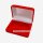 Samt Schmuckbox für Trauringe – innen Herzform, edles Design in Rot