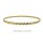 Goldarmreif mit schrägem Facettenschliff – 333er Gelbgold, ca. 3 mm breit