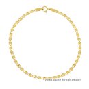 Fantasiearmband Gold 375 – 3 mm, poliert mit...