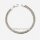 Silberarmband 925 diamantiert rhodiniert | Glanz-Finish & Karabiner | 19 cm – 4,8 mm
