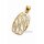 Filigraner Anhänger aus Gold 333 mit Zirkonia – poliert & gegossen, ca. 24 mm