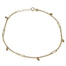 Fußkette Gold 333/- mit Verlängerung 23 + 2 cm