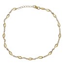 Fußkette Gold 333/- mit Verlängerung 23 + 2 cm...