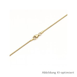 Schlangenkette 333 Gold – 1,2 mm, 45 cm