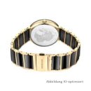Bering Damenuhr Keramik schwarz+ Edelstahl IP-vergoldet Saphirglas Gliederarmband 3 ATM 11435-732