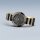 Bering Damenuhr Keramik schwarz+ Edelstahl IP-vergoldet Saphirglas Gliederarmband 3 ATM 11435-732