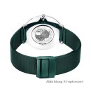 Bering Uhr Unisex Ultra Slim grün glänzend flaches Saphirglas 3 ATM 15739-808