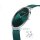 Bering Uhr Unisex Ultra Slim grün glänzend flaches Saphirglas 3 ATM 15739-808