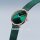 Bering Damenuhr Ultra Slim Gehäuse rosè grün glänzend Milanaiseband flaches Saphirglas 3 ATM 15729-868