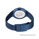 Bering Damenuhr, Ultra Slim, blau poliert/gebürstet, Ziffernblatt Perlmutt 3 ATM 18434-397