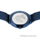 Bering Damenuhr, Ultra Slim, blau poliert/gebürstet, Ziffernblatt Perlmutt 3 ATM 18434-397