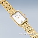 Bering Damenuhr Edelstahl rechteckig Metallband goldfarbenr Saphirglas 17423-734