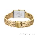 Bering Damenuhr Edelstahl rechteckig Metallband goldfarbenr Saphirglas 17423-734