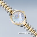Bering Damenuhr Solar bicolor Saphirglas Perlmutt Gliederarmband 17331-710