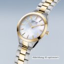 Bering Damenuhr Solar bicolor Saphirglas Perlmutt Gliederarmband 17331-710