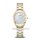 Bering Damenuhr Solar bicolor Saphirglas Perlmutt Gliederarmband 17331-710