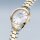 Bering Damenuhr Solar bicolor Saphirglas Perlmutt Gliederarmband 17331-710