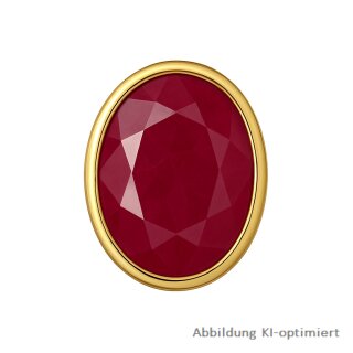 Edler Gleiter-Anhänger aus 585 Gold mit Rubin – ca. 9,3 x 7,5 mm