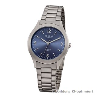 Regent Herrenuhr Band und GehäuseTitan, 5 BAR F-1438