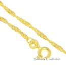 Singapurkette aus Gold 333 – Poliert, 45 cm Länge