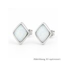 Sterling Silber 925 Ohrstecker mit synthetischem Opal...