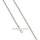 925 Sterling Silber Kette diamantiert & poliert – Rhodiniert mit Karabinerverschluss