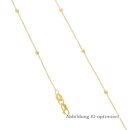 Ankerkette aus Gold 375 mit diamantierten Kugeln –...