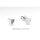 Sterling Silber Herz-Ohrstecker mit Strahlenmuster – ca. 6 x 6 mm