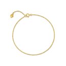 Fußkette Gold 333 | Figaromuster, poliert, 25 cm...