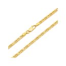 Stegpanzer Halskette aus Gold 750, poliert –...