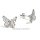 Ohrstecker Schmetterling aus Silber 925 – filigran & rhodiniert