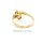 Brillantring mit Opal , Diamant 0,07TW/Si ,585 Gelbgold, poliert, Ringweite 57