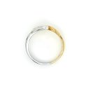 Brillantring Damenring 2x Diamant echt Gold 585 gelb/weiß Ringweite 57