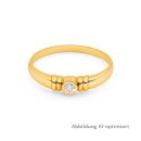 Goldring 333 poliert mit synthetischem Spinell –...