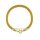 Collier 5-reihig aus Rundankerkettchen – 585er Gold mit Rubin, Smaragd & Saphir